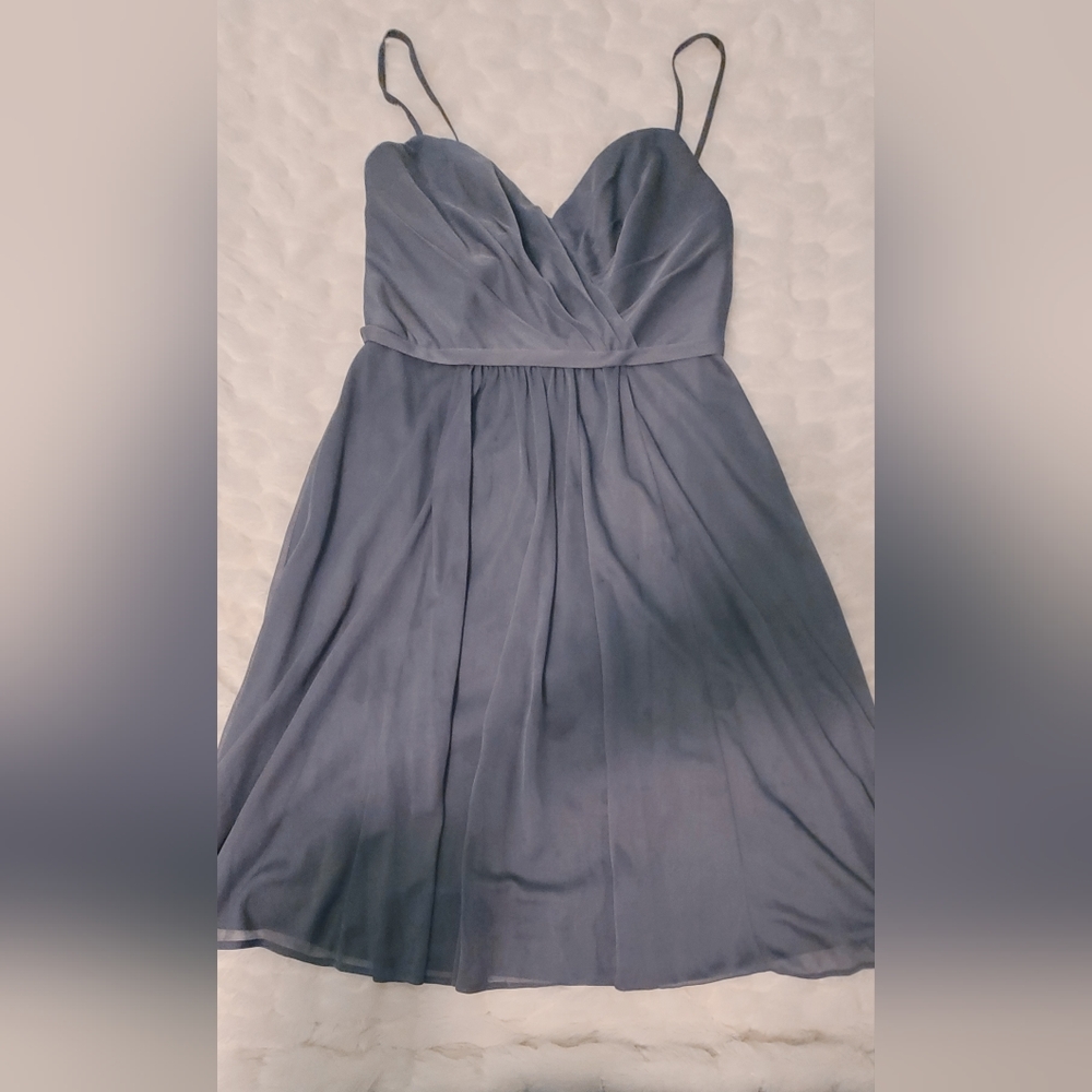 Gray David's Bridal Bridesmaid dress